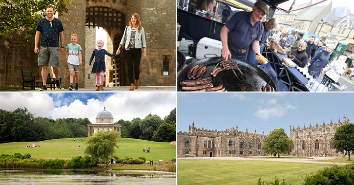 Raby castle, Durham food festivals, hardwick park and auckland castle. 